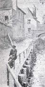 Egon Schiele Path Along the kierling brook,klosterneu-burg oil painting